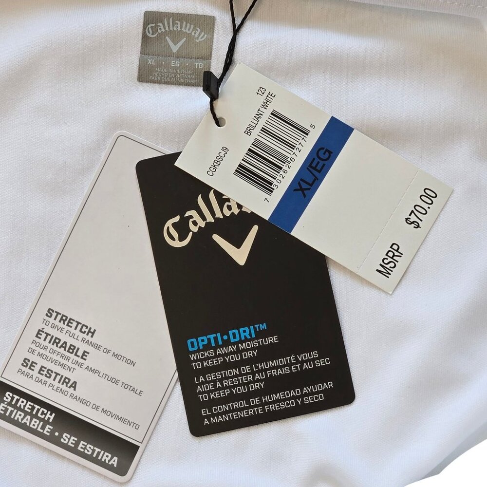 Callaway Womens TrueSculpt Golf Skort Brilliant White XL Stretch Opti-Dri™ - Picture 8 of 10